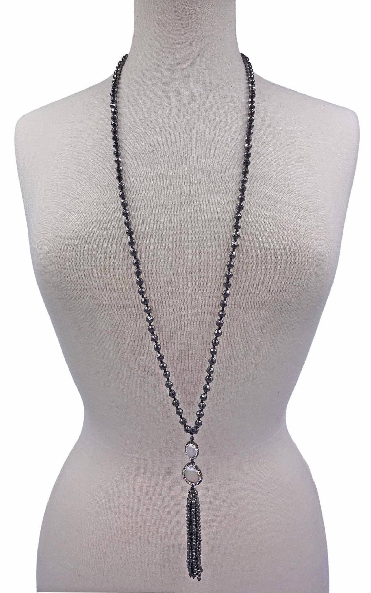 IST Jewelry - Hematite & Pearl Necklace