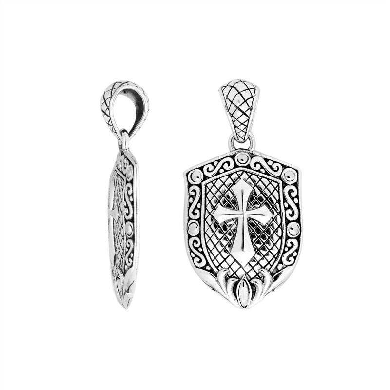 Bali Designs - AP-9005-S Sterling Silver Designer Cross Pendant