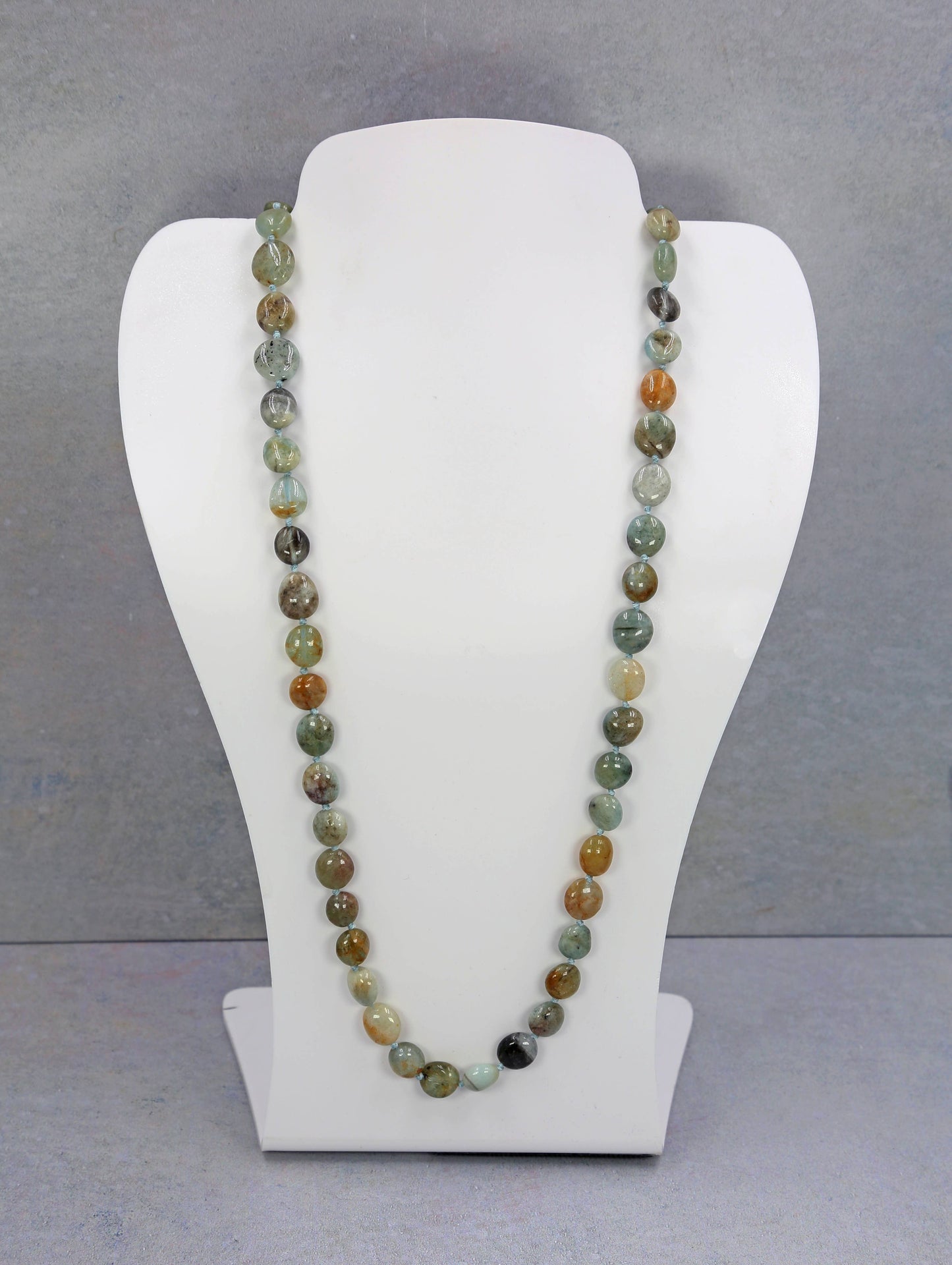 IST Jewelry - Aquamarine Long Necklace