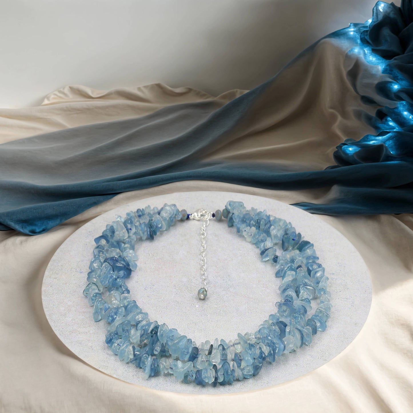 Kyanite Triple-Strands Necklace