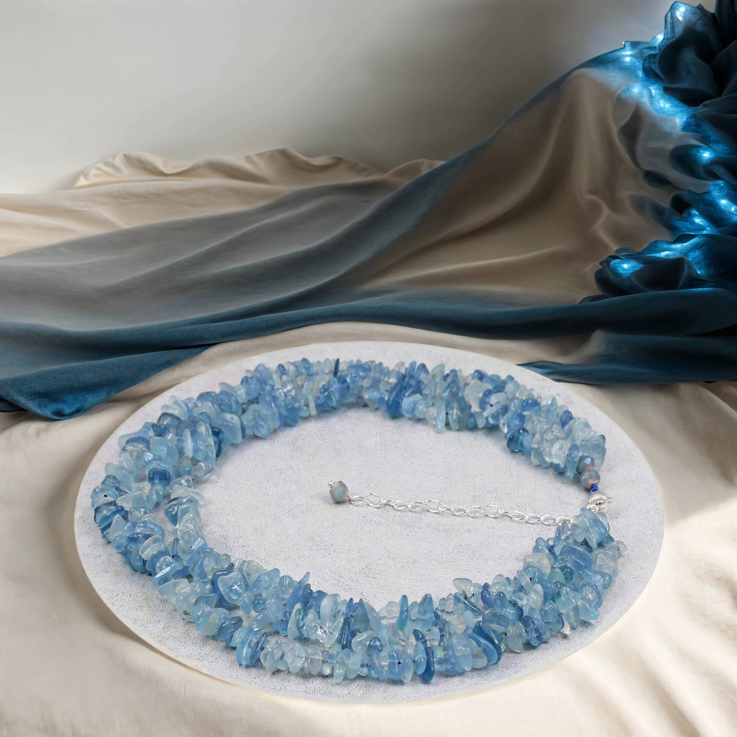 Kyanite Triple-Strands Necklace