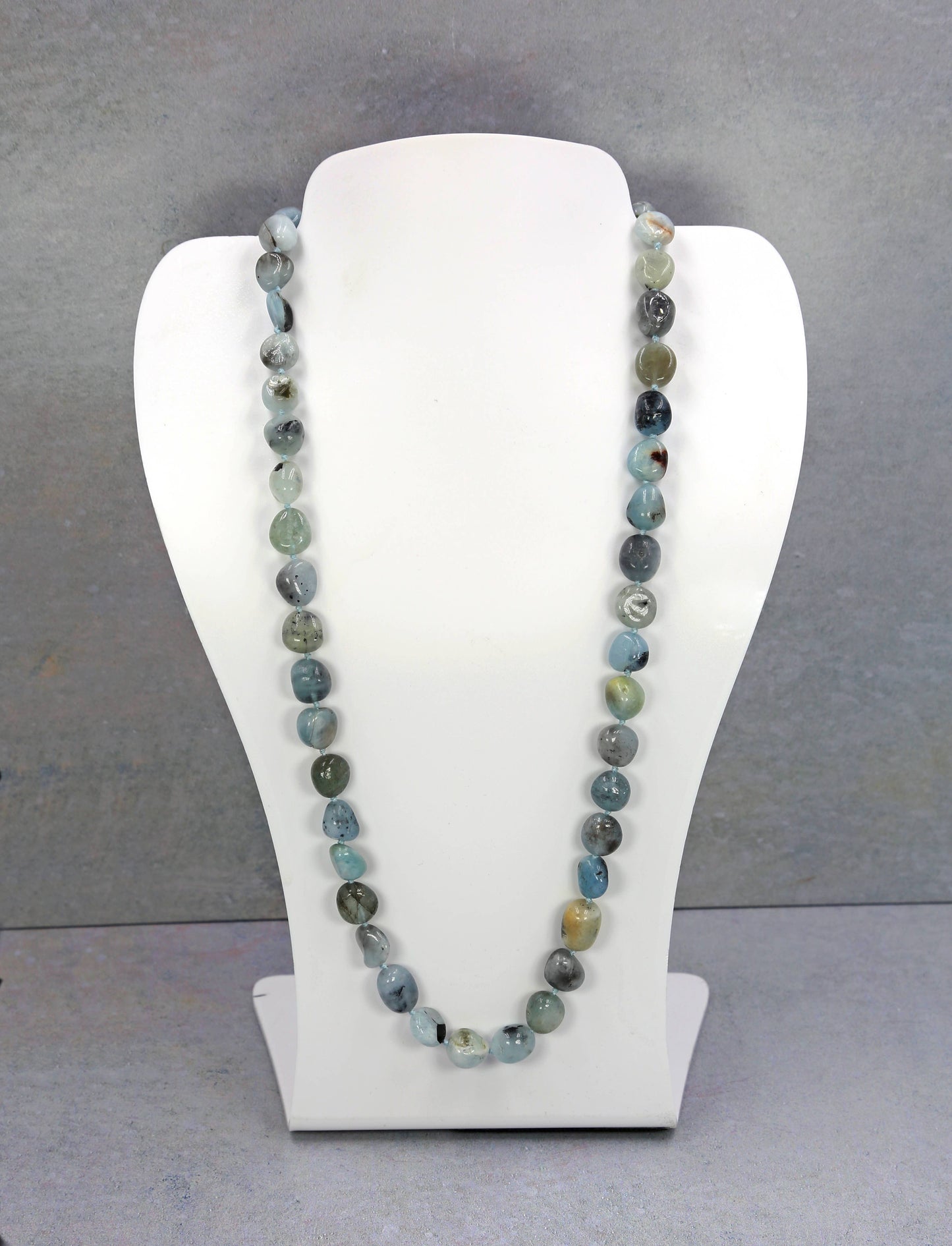 IST Jewelry - Aquamarine Long Necklace