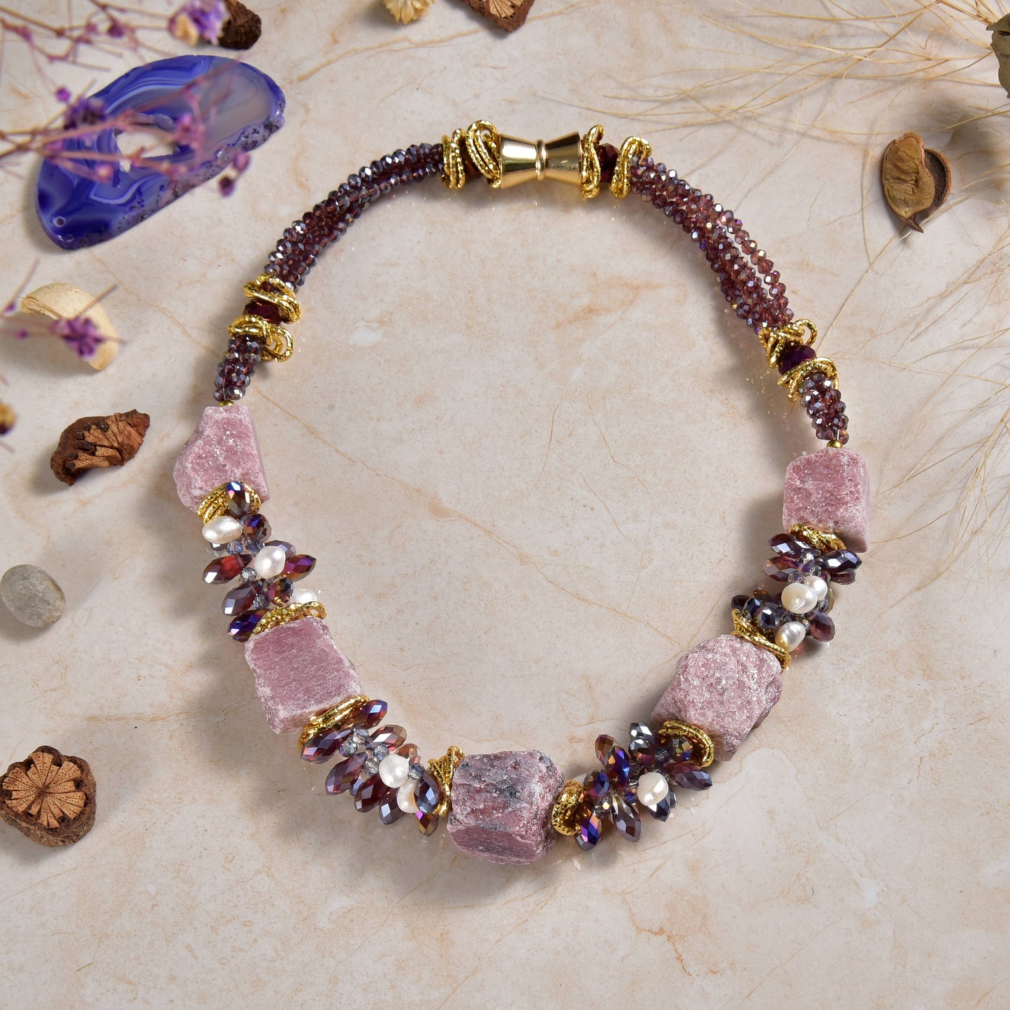 IST Jewelry - Gemstones & Crystal Short Necklaces