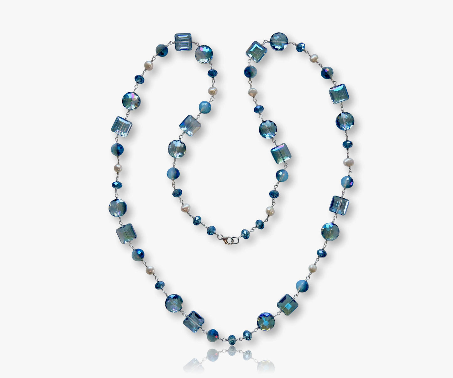 IST Jewelry - Crystal and Pearl Necklace