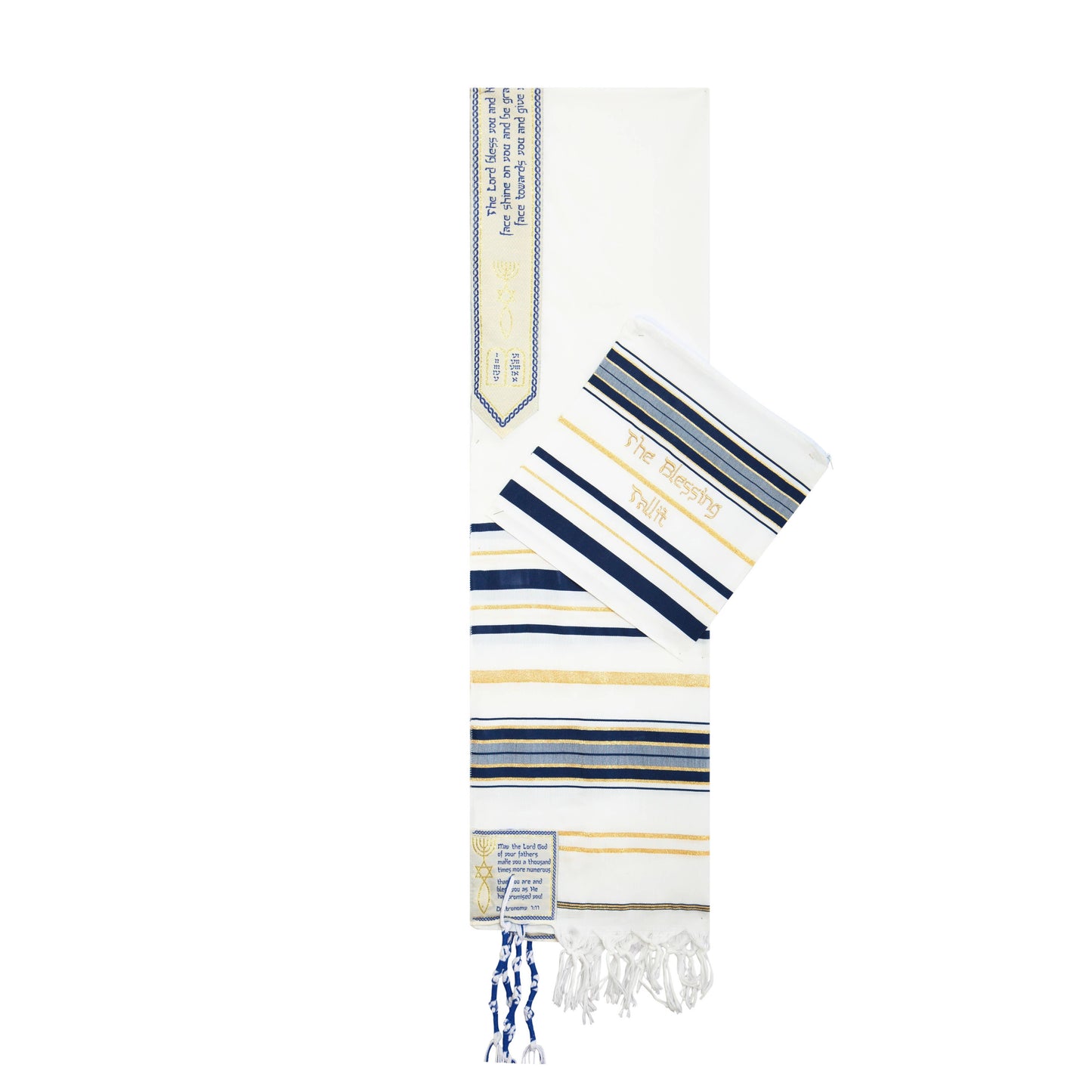 3 Arches USA - The Blessing Tallit-Prayer Shawl,Matching Bag & Brochure