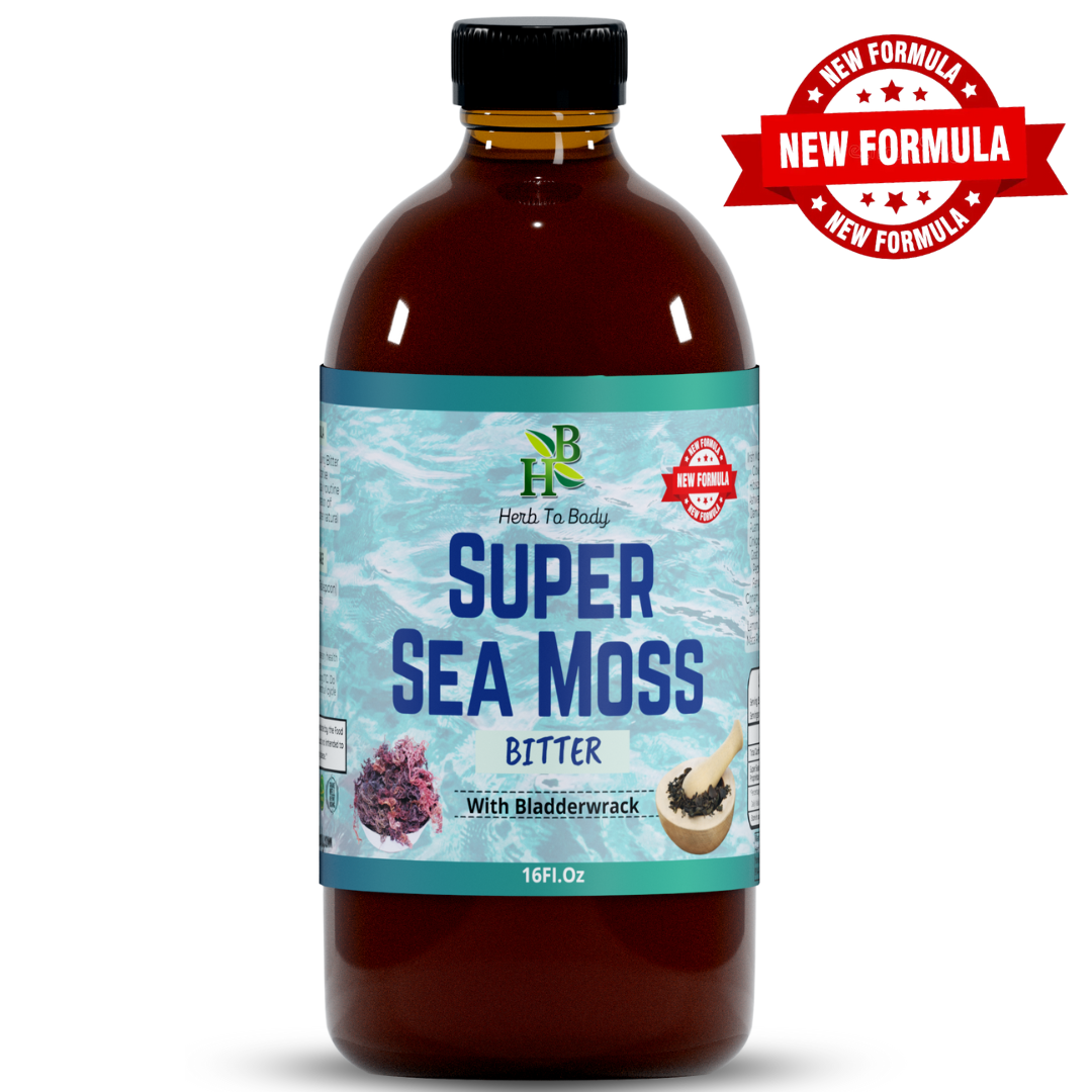 Herb To Body - Super Sea Moss Bitter - Herbal Bitter - 16oz Bottle