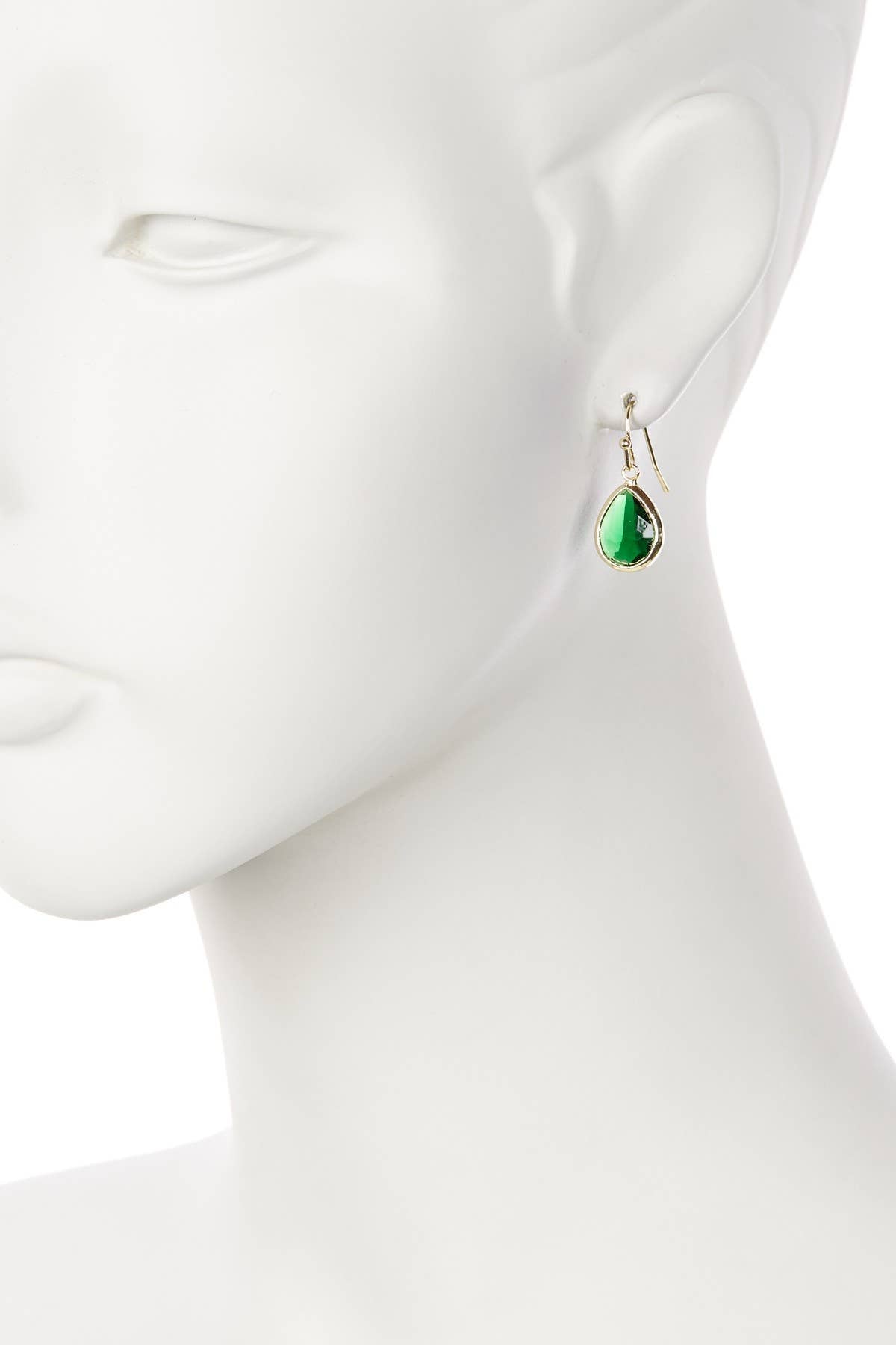 Zoey Simmons - Emerald Crystal Teardrop Earrings - GF