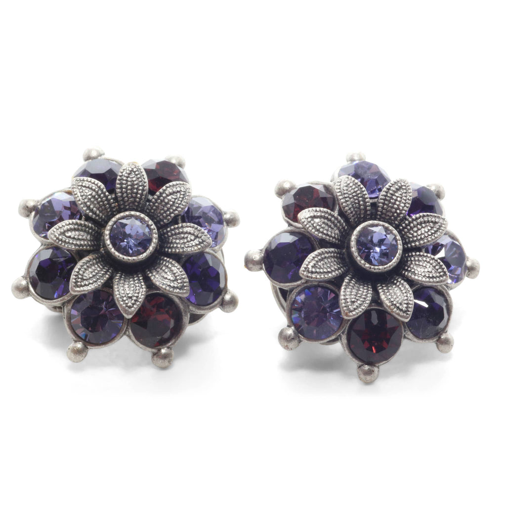 Soul Collection - Ear clip Blossom Flavia with Premium Crystal