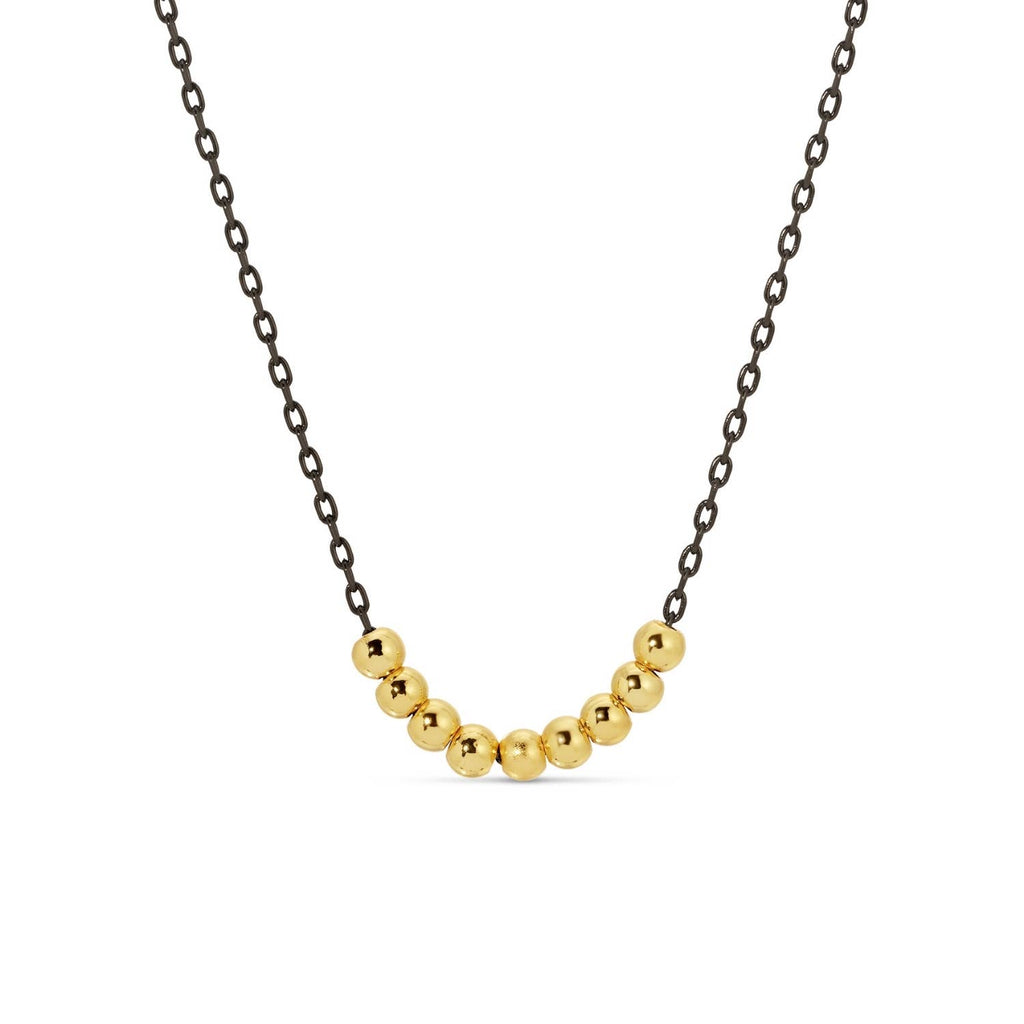 Splendid Iris - Simple Bead Necklace