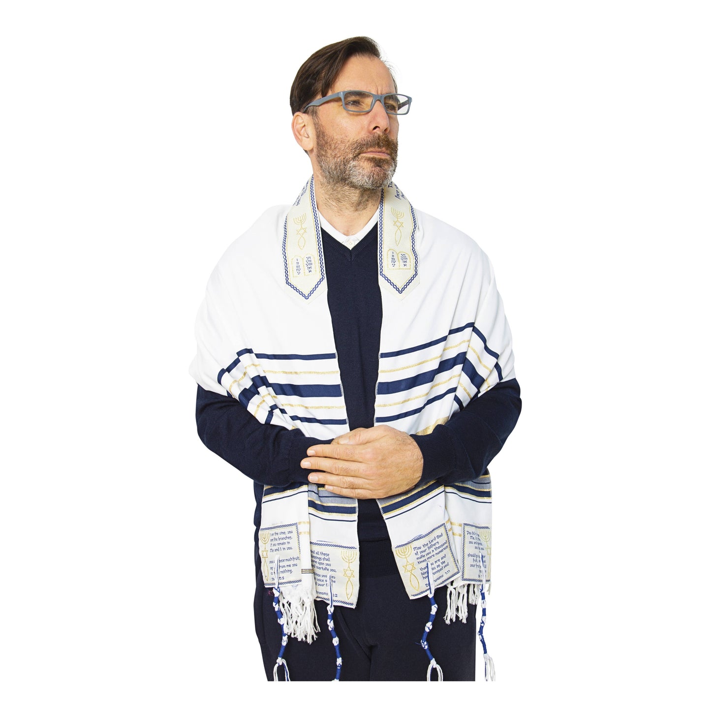 3 Arches USA - The Blessing Tallit-Prayer Shawl,Matching Bag & Brochure