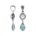 Bali Designs - AP-8009-CO1 Sterling Silver Pendant With Pearl & Gemstone