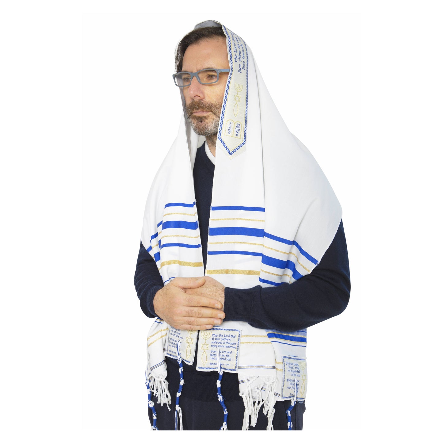 3 Arches USA - The Blessing Tallit-Prayer Shawl,Matching Bag & Brochure