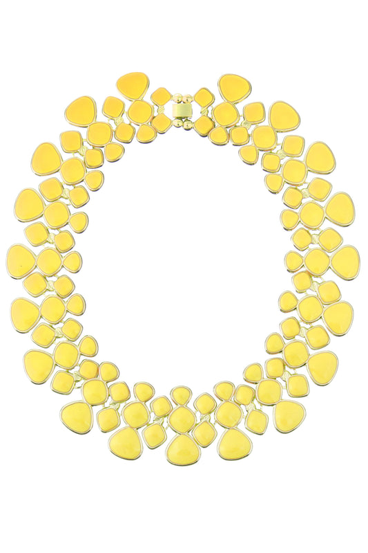 Eye Candy Los Angeles - Adel Yellow Collar Necklace