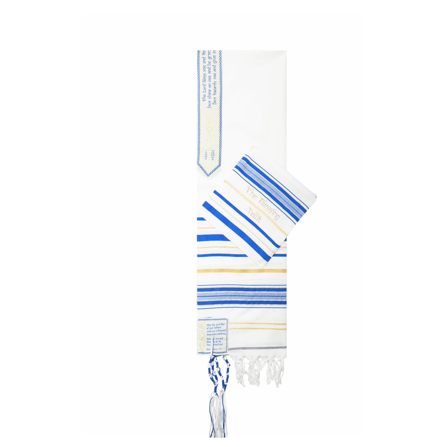 3 Arches USA - The Blessing Tallit-Prayer Shawl,Matching Bag & Brochure