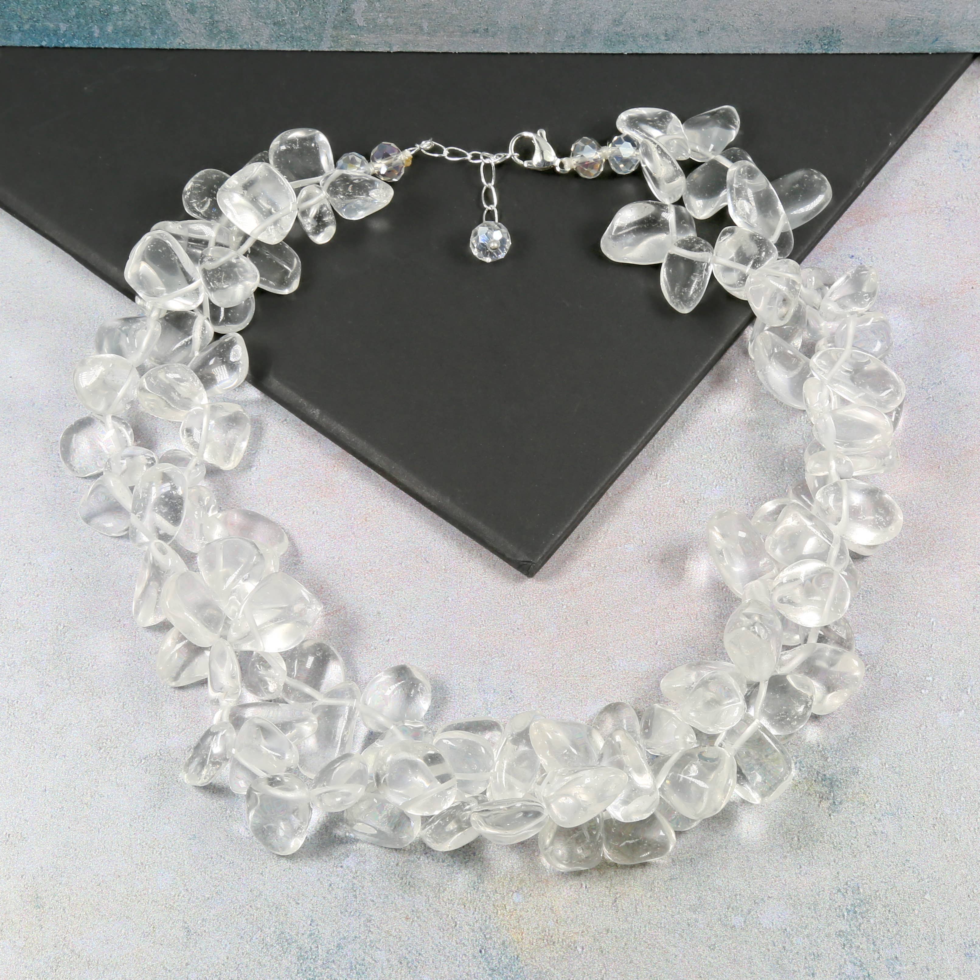 Rock Crystal Torsade Necklace
