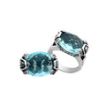 Bali Designs - AR-6293-BT-9" Sterling Silver Ring With Gemstone