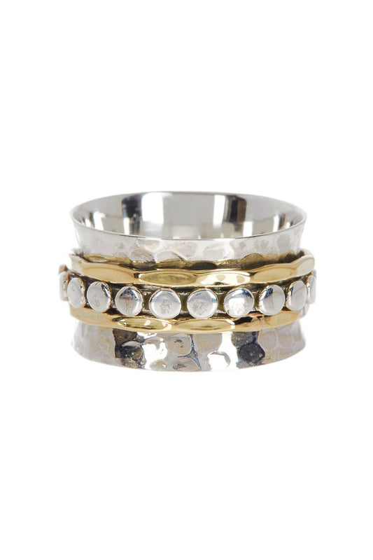 Zoey Simmons - Raised Texture Spinner Ring - SF