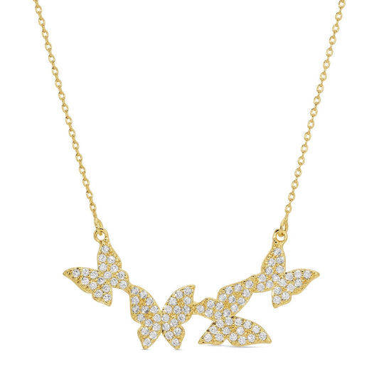 Splendid Iris - Fly Away With Me Butterfly Necklace