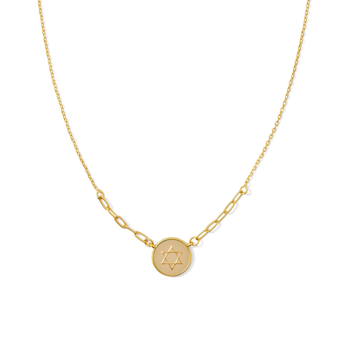 Splendid Iris - Delicate Star of David Color Pop Necklace
