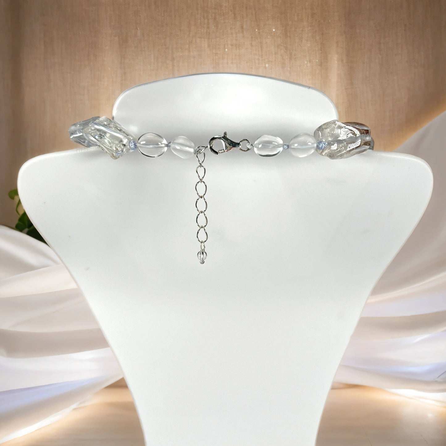 Free Form Rock Crystal Necklace