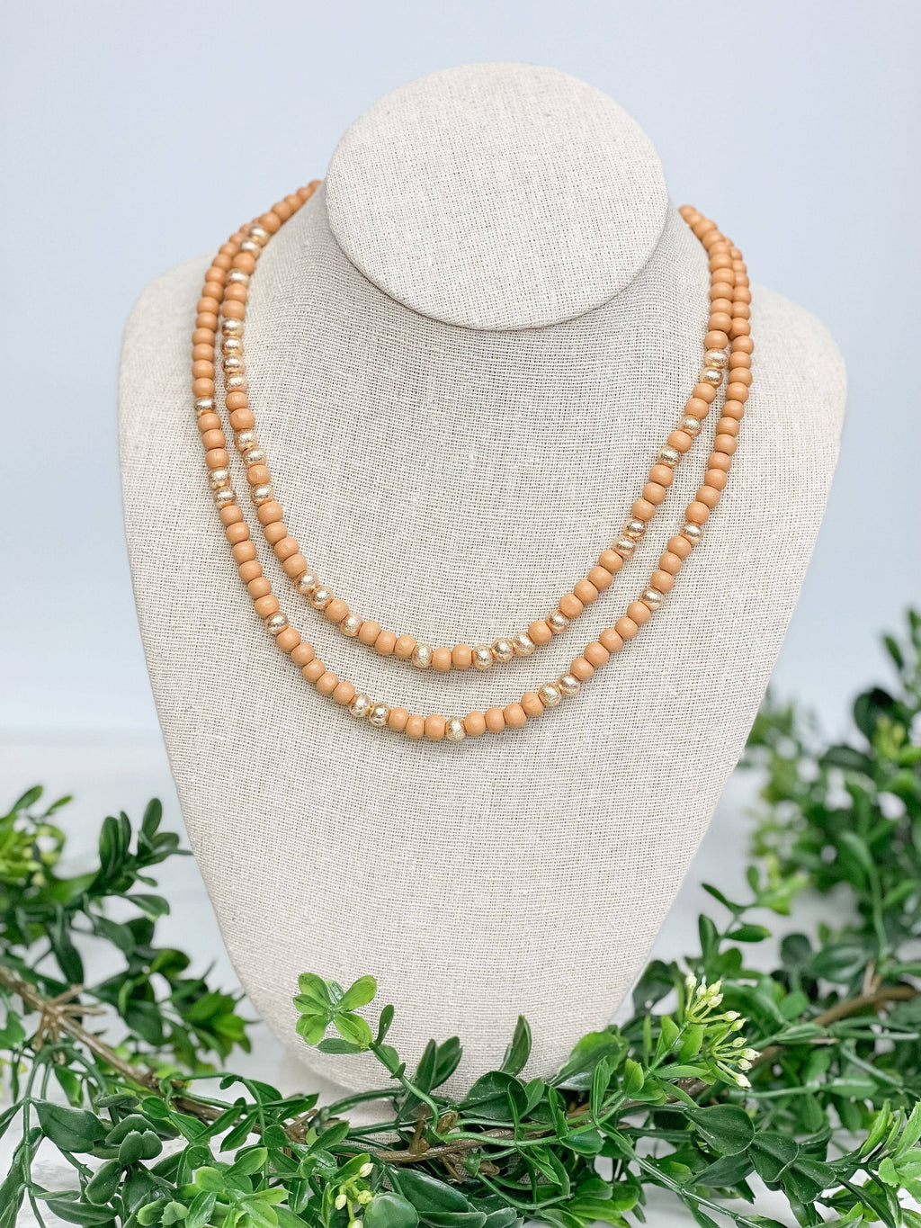Prep Obsessed Wholesale - Gold & Color Bead Dual Strand Necklaces