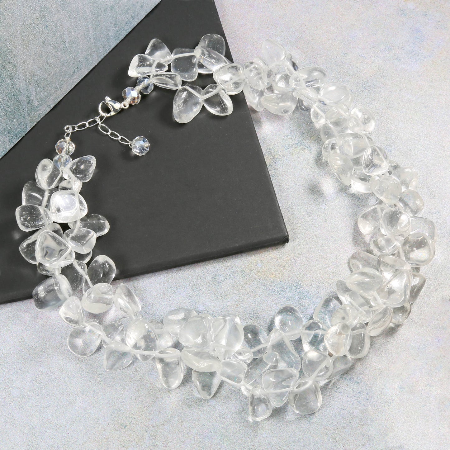 Rock Crystal Torsade Necklace