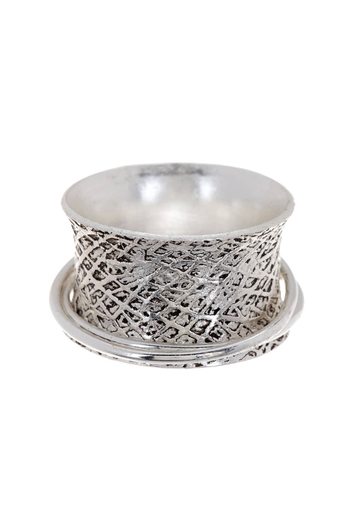 Zoey Simmons - Turquoise Banded Spinner Ring - SF