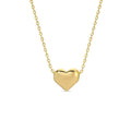 Splendid Iris - Small Simple Heart Necklace