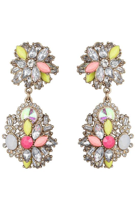 Eye Candy Los Angeles - Art Gala Ivy Pink Earrings