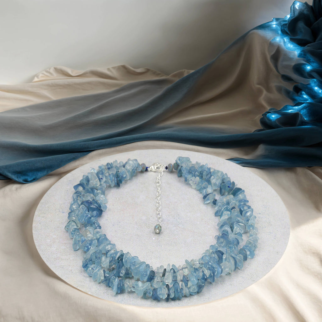 Kyanite Triple-Strands Necklace