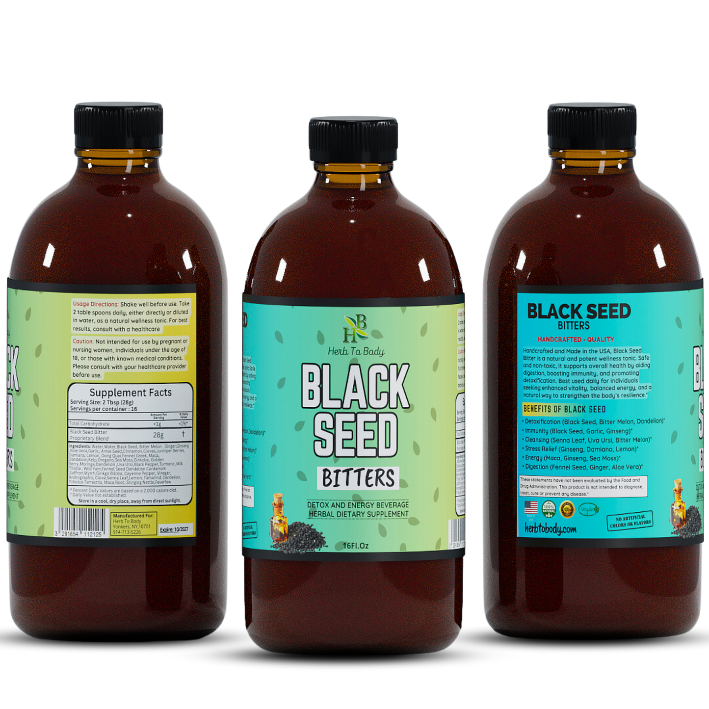Herb To Body - Black Seed Bitter 16oz