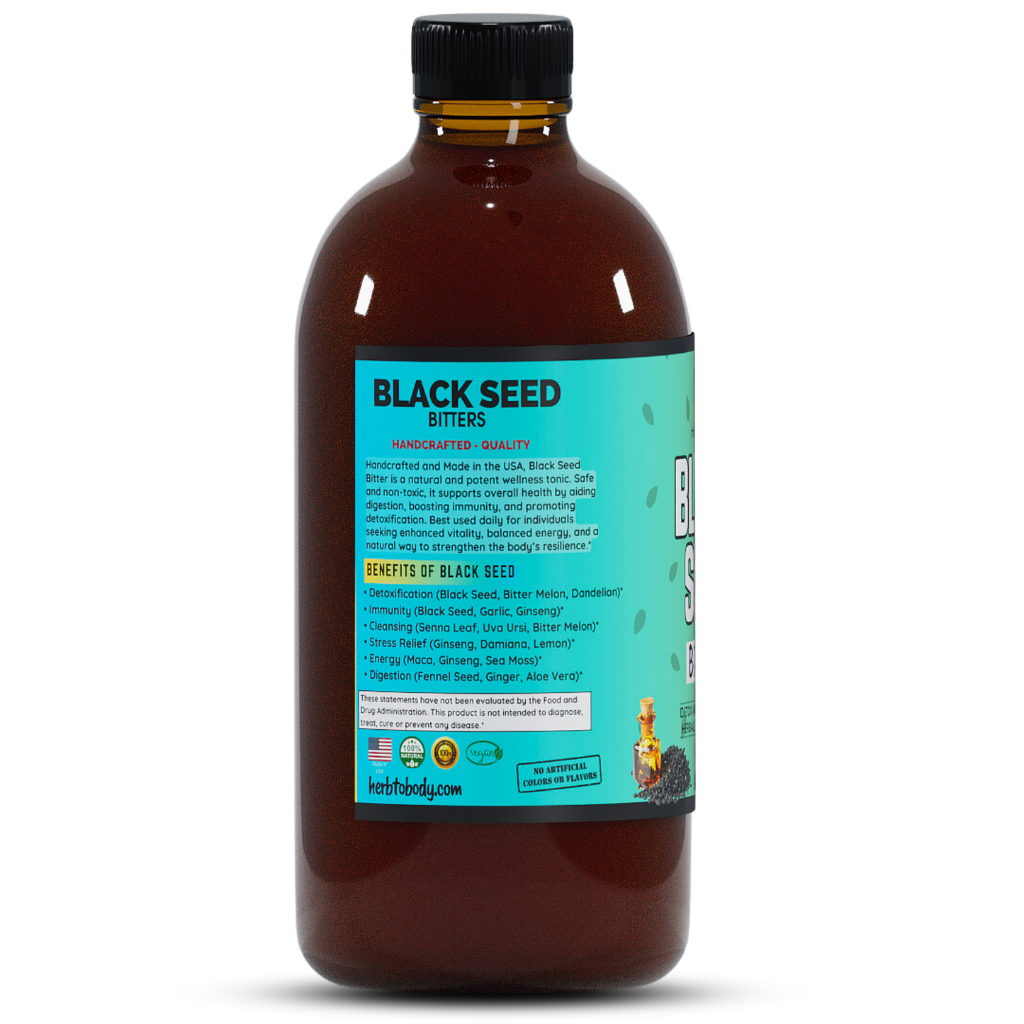 Herb To Body - Black Seed Bitter 16oz