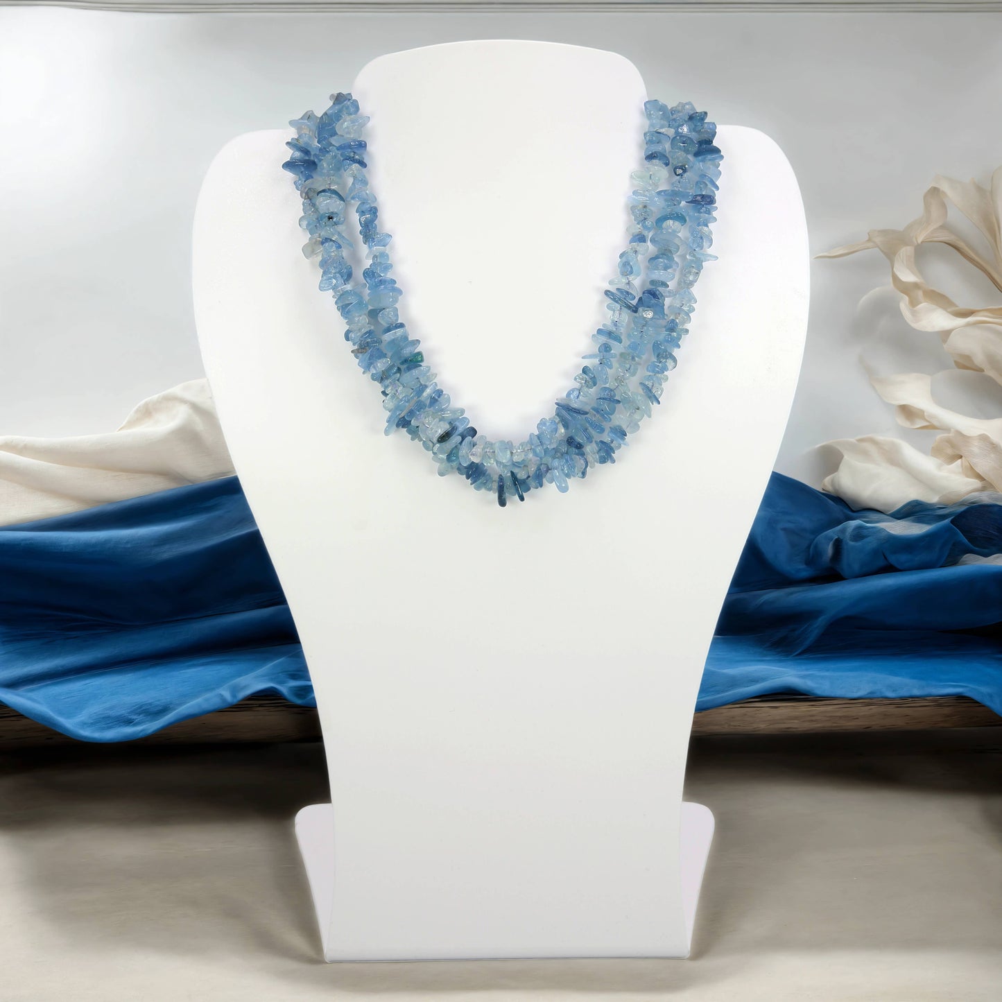Kyanite Triple-Strands Necklace