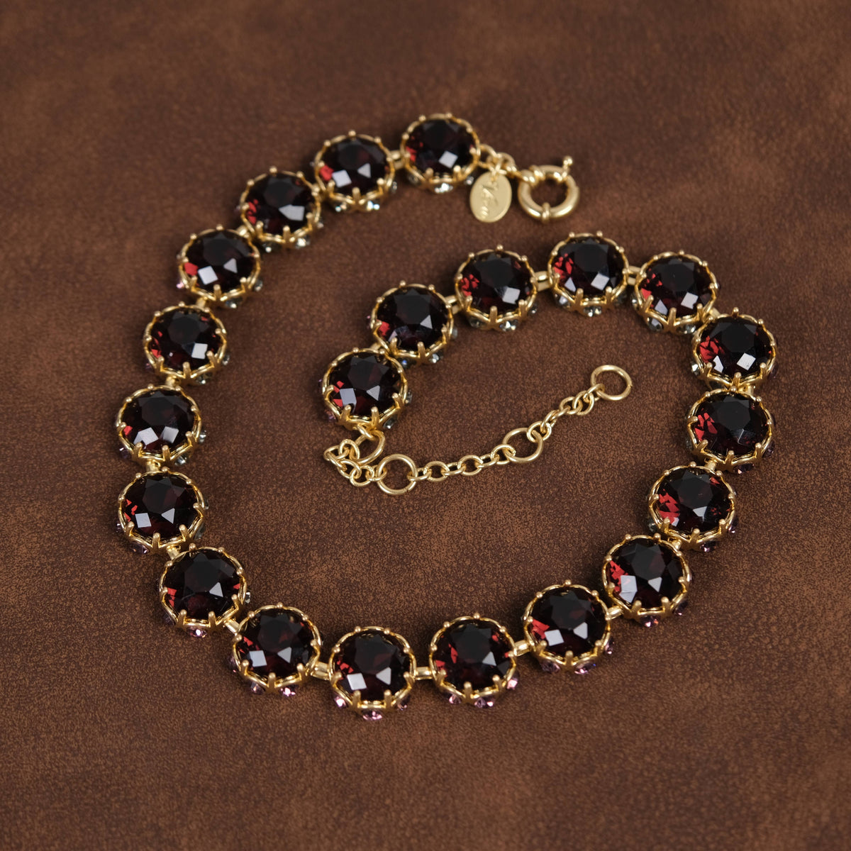 GirlyPirateCo - Vintage Elegant 18K Gold Plated Crystal Choker Necklace