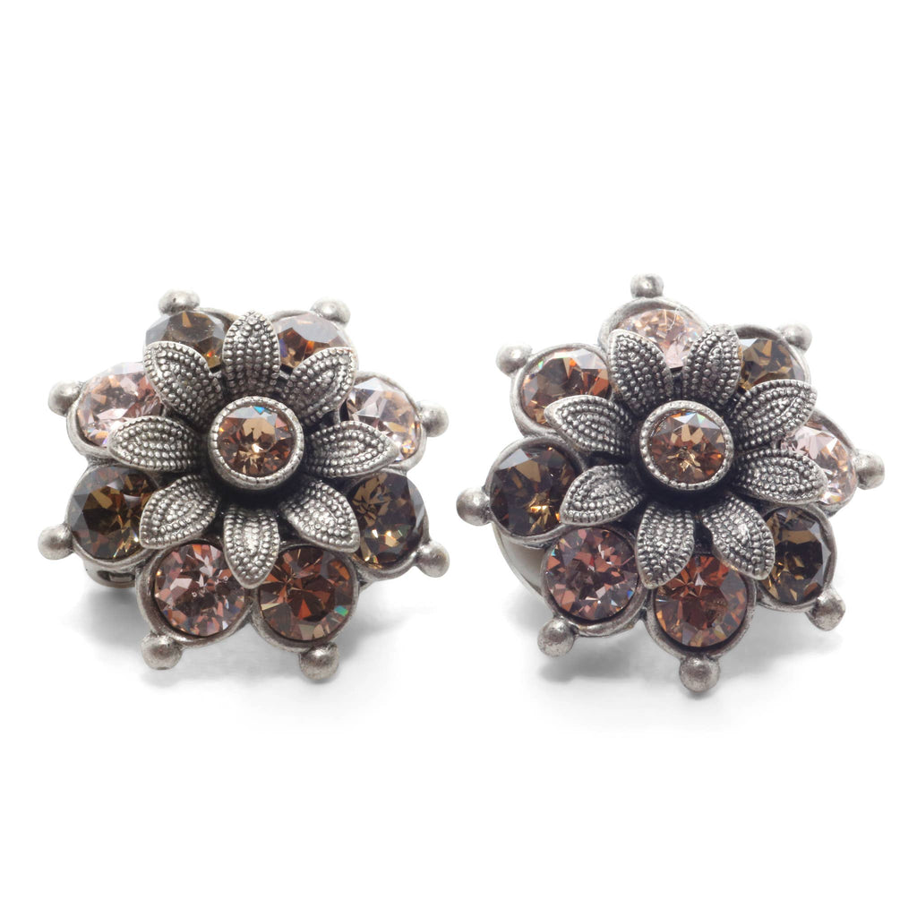 Soul Collection - Ear clip Blossom Flavia with Premium Crystal