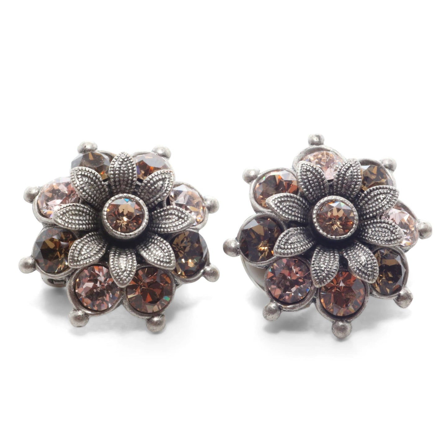 Soul Collection - Ear clip Blossom Flavia with Premium Crystal