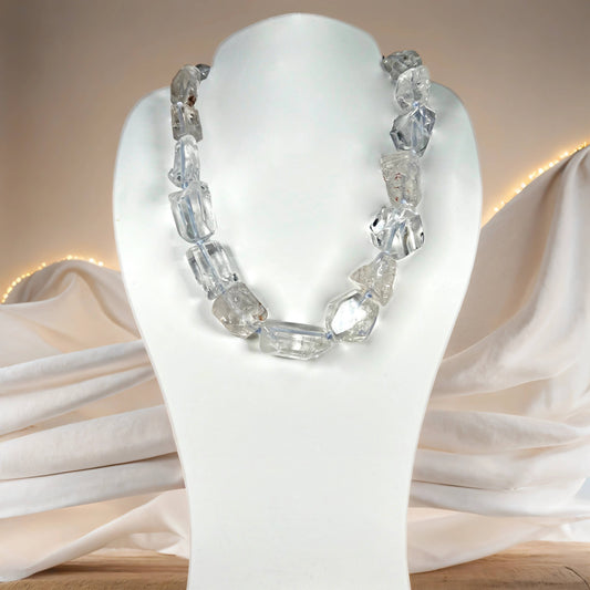 Free Form Rock Crystal Necklace