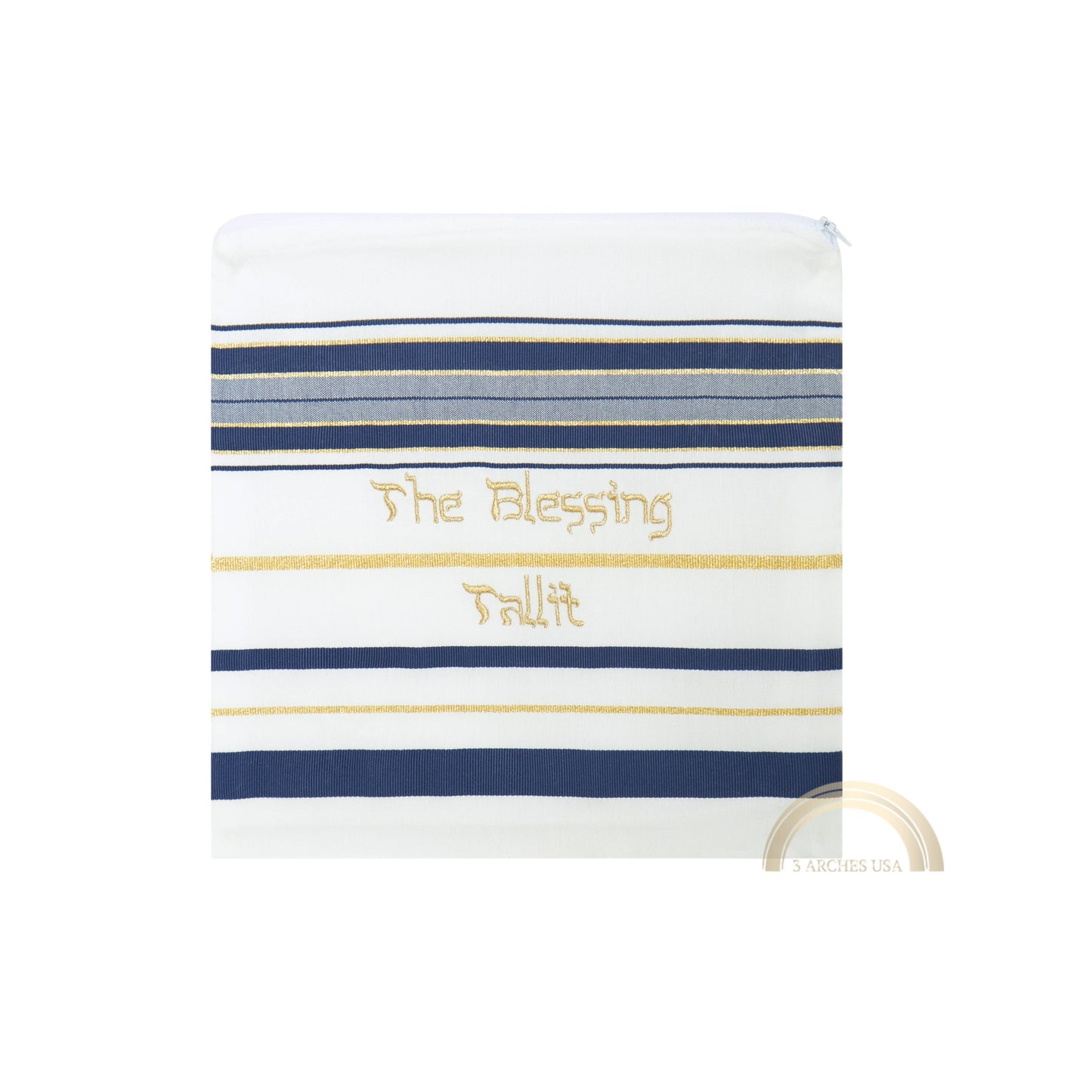 3 Arches USA - The Blessing Tallit-Prayer Shawl,Matching Bag & Brochure