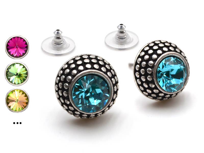 Soul Collection - Lea stud earrings with premium crystal