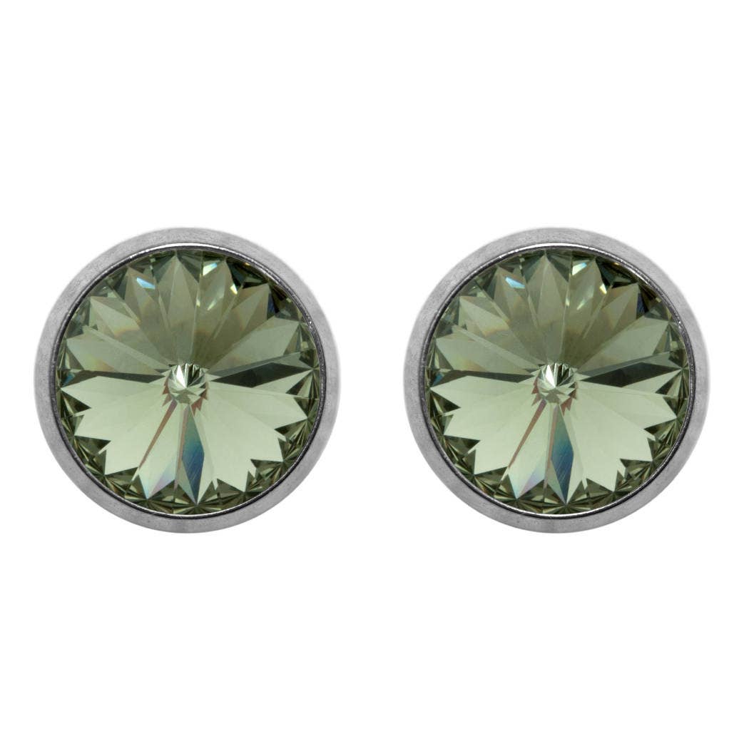 Soul Collection - Titanium stud earrings Laura with premium crystal