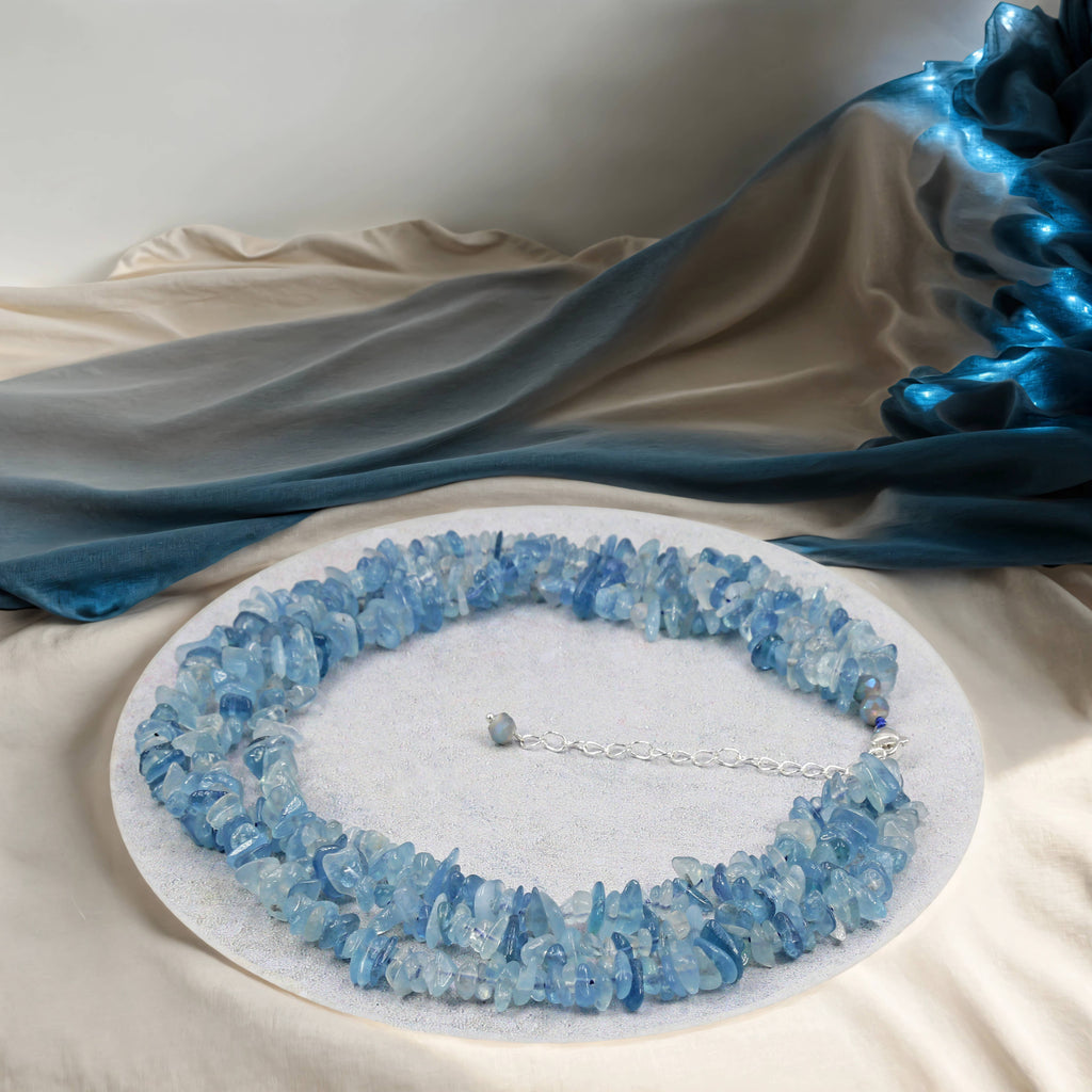 Kyanite Triple-Strands Necklace