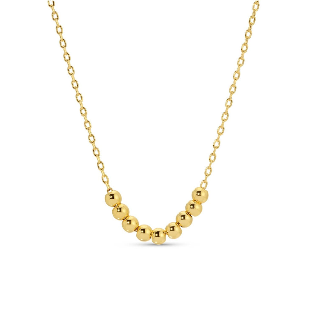 Splendid Iris - Simple Bead Necklace