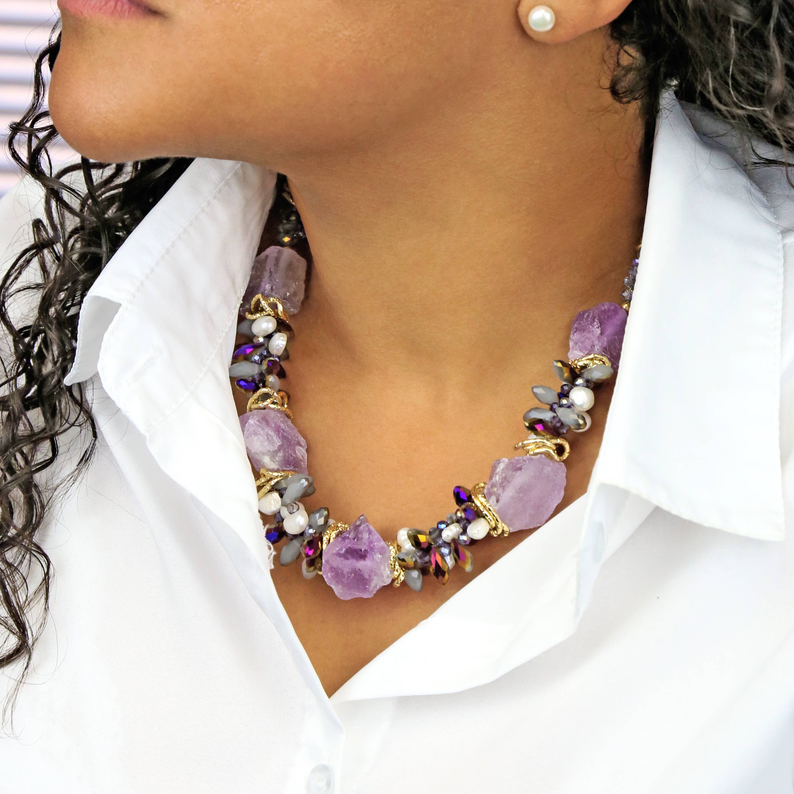 IST Jewelry - Gemstones & Crystal Short Necklaces