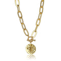 KARINE SULTAN - Bee Pendant Necklace - Delicate Medallion Jewelry