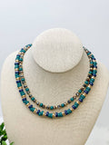 Prep Obsessed Wholesale - Seaside Dual Strand Beaded Necklace
