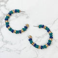 Prep Obsessed Wholesale - Seaside Beaded Hoop Earrings