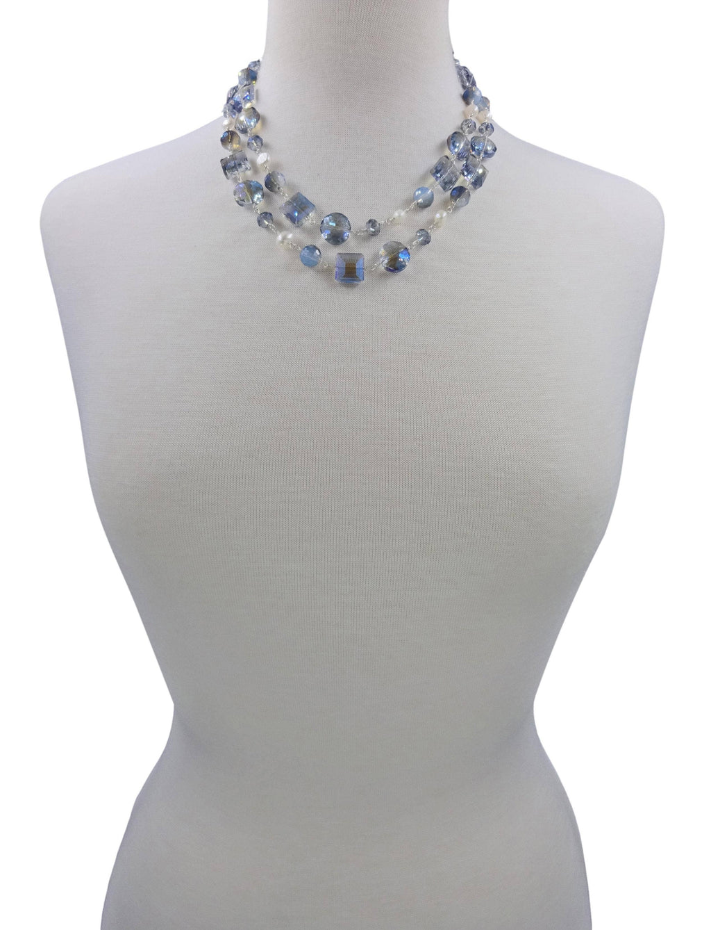 IST Jewelry - Crystal and Pearl Necklace