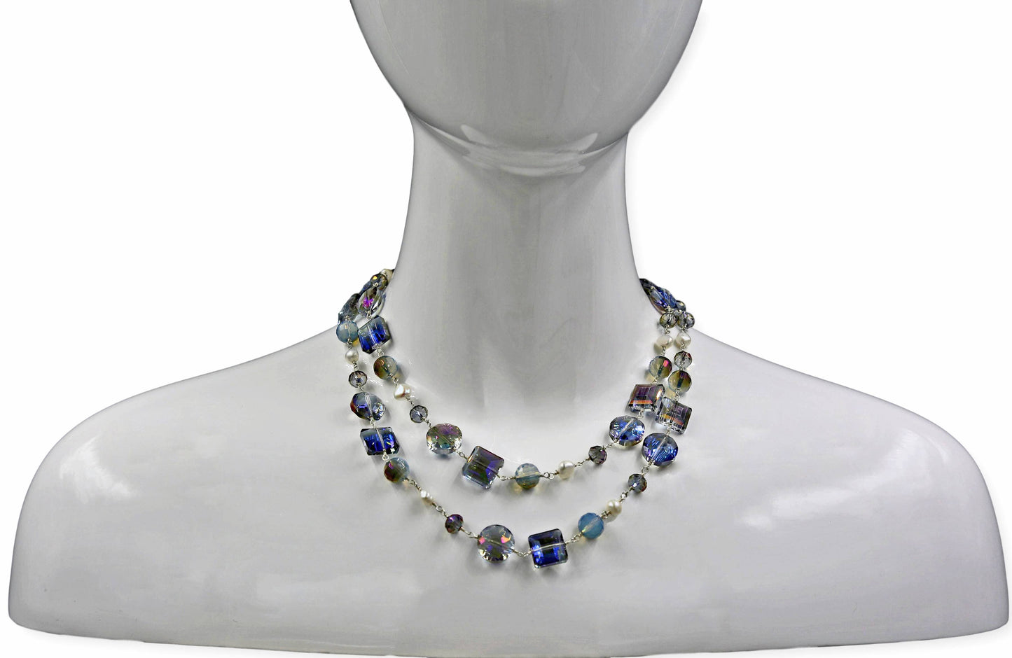IST Jewelry - Crystal and Pearl Necklace