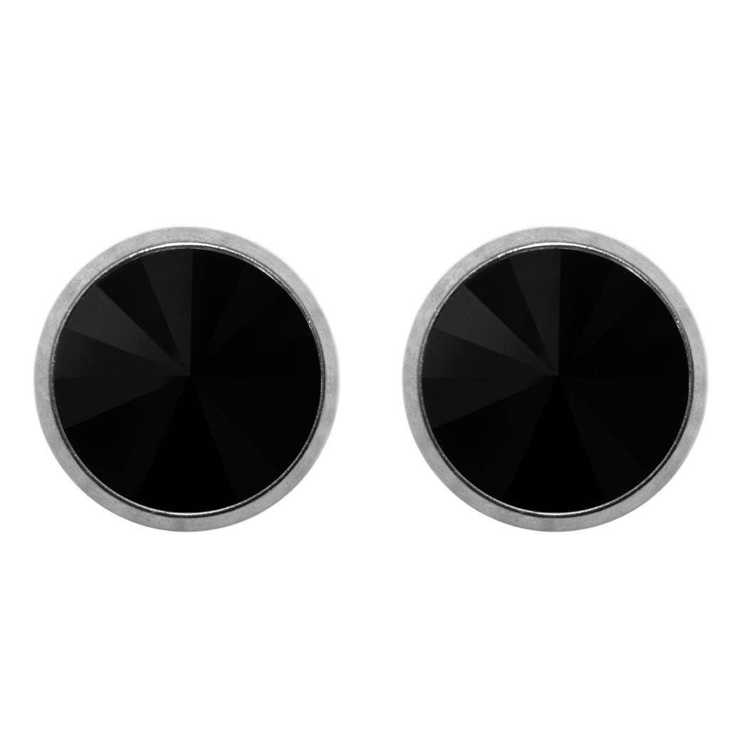 Soul Collection - Titanium stud earrings Laura with premium crystal