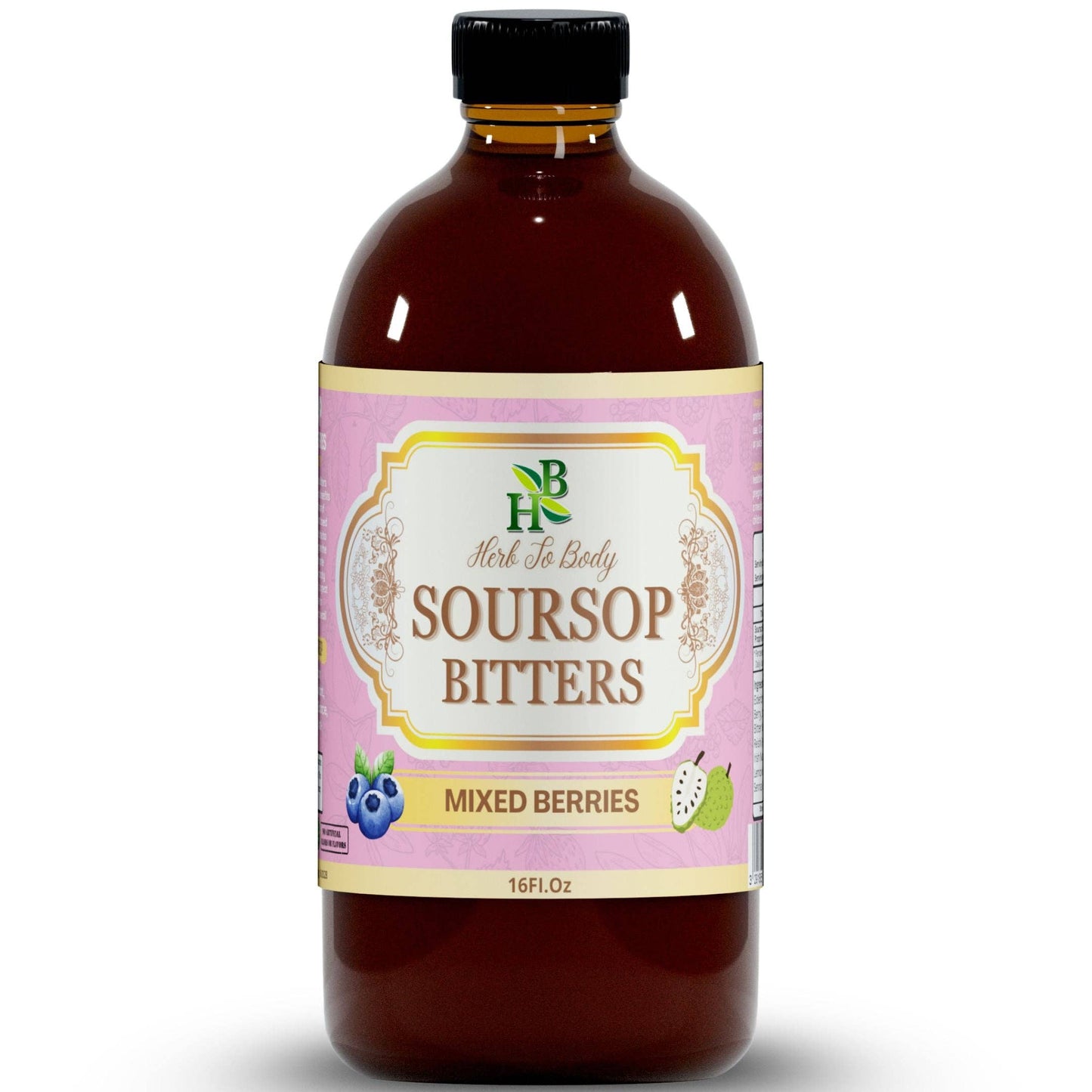 Herb To Body - Soursop Bitters Mixed Berries – Immune & Digestive Support